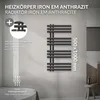 LuxeBath Badheizkörper Iron EM 500x1000 mm Anthrazit Produktbild-Vorschau 3