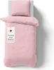 Bettwäsche 155x220 cm Rosa 4-teilig einfarbig Bettbezug mit Produktbild-Vorschau 2