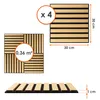 Akustikpaneele quadratisch in heller Holzoptik natur hell Produktbild-Vorschau 3