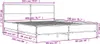 vidaXL Bettgestell Grau Sonoma 200x200 cm Holzwerkstoff und Produktbild-Vorschau 8