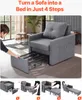 Sofa rozkładana i fotel SucceBuy z kieszenią boczną, Podgląd zdjęcia produktu 6