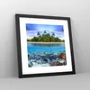 Gerahmtes Poster - Schwarzer Rahmen - Strand lagune wasser Produktbild-Vorschau 8