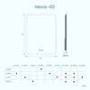 doporro Miroir de Salle de Bains Lumineux 70x50cm Glace Voir les images du produit 7