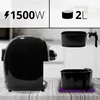 Duronic AF1 BK Heißluftfritteuse | Airfryer mit 2 L Volumen Produktbild-Vorschau 3