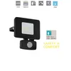Ledspot Faedo 3 - 10w met bewegingssensor zwart Productafbeelding-voorbeeld 10