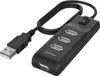 Hama USB-Hub 4 Ports, USB 2.0, Ein-/Ausschalter Produktbild-Vorschau 1