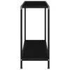 vidaXL Konzolový stôl Black 80x35x75 cm Tvrdené sklo Náhľad obrázku produktu 2