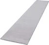 A long, gray rug is shown from a diagonal angle against a white background. Produktbild-Vorschau