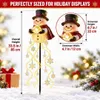 Weihnachts Schneemann Gartenstecker, solarbetrieben, Produktbild-Vorschau 9