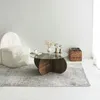 Skye Decor, Bubble - Walnut, tavolini, noce, vetro, 75 x 35 Anteprima dell’immagine prodotto 2