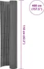 A rolled-up gray fence with dimensions indicated. Náhled obrázku produktu