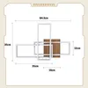 ZMH LED Deckenleuchte Deckenlampe Wohnzimmer 3000K Holz Produktbild-Vorschau 8
