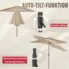 Sekey Sonnenschirm Ø350 cm Marktschirm mit Kurbel, Produktbild-Vorschau 2