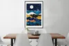 MuchoWow® Gerahmtes Poster Nacht - Gold - Marmor - Abstrakt Produktbild-Vorschau 3