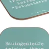 Mr. & Mrs. Panda Getränkeuntersetzer Spruch Bauingenieur Produktbild-Vorschau 5