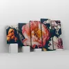 Bild auf Leinwand - Leinwandbild - 5 Teile - Blumen Produktbild-Vorschau 4