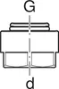 GEBERIT FlowFit Verschraubung Messing 3/4" x 20 mm Produktbild-Vorschau 2