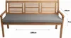 Bankkissen 180×60×7 cm grau – Sitzkissen für Gartenbank mit Produktbild-Vorschau 2