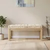 vidaXL Poduszka z palety bawełnianej 120×40×7 cm beżowa Podgląd zdjęcia produktu 1