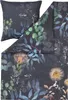 A flat lay image of bedding with a floral and botanical print. Produktbild-Vorschau