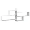A white, modern, modular shelving unit. Náhled obrázku produktu
