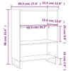 vidaXL Regalschrank Hochglanz Weiß 69,5x32,5x90 cm Produktbild-Vorschau 9