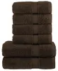 vidaXL 6-delige premium handdoekenset SOLUND, bruin, 600 Productafbeelding-voorbeeld 7