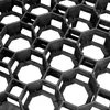 A close-up, angled view of a black plastic grid system, likely for ground stabilization or paving. Produktbild-Vorschau