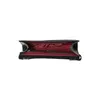 A black clutch bag with a red interior is shown from a top-down perspective. Produktbild-Vorschau