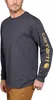 CARHARTT Bekleidung Carhartt Long Sleeve dunkelgrau/orange Produktbild-Vorschau 5
