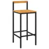 9-tlg. Gartenbar-Set Schwarz Poly Rattan & Massivholz Produktbild-Vorschau 3