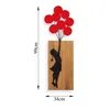 Wallity, Banksy - 17, nástenná dekorácia, orech, kov, 70 x Náhľad obrázku produktu 7