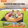 Drewniana piaskownica z pokrywą Ośmiokątna piaskownica Podgląd zdjęcia produktu 2