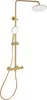 BELIANI Wand Duschset Gold Messing mit Armatur Regendusche Produktbild-Vorschau 4
