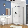80X110cm Duschwand Schiebetür Dusche Duschkabine Produktbild-Vorschau 3