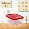 6er Set Frischhaltedosen mit Deckel Abtropfgitter Küche Produktbild-Vorschau 2
