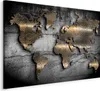 Weltkarte Bilder für Wohnzimmer 120x80 cm 1 tlg Modern Produktbild-Vorschau 1