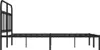 vidaXL Bedframe met hoofdeinde, zwart metaal, 140x200 cm Productafbeelding-voorbeeld 5
