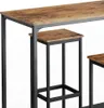 Bartisch-Set Vicco Fyrk Antikholz 120 x 50 cm mit 2 Produktbild-Vorschau 6