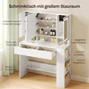WOLTU Schminktisch mit Beleuchtung Spiegel LED, Produktbild-Vorschau 8
