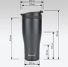 Thermobecher Edelstahl Kaffeebecher to go Becher 380ml - Produktbild-Vorschau 2