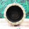 VAN DER LEEDEN DRYPOT® Rattan Pflanzkübel Grau Ø 40 cm - Produktbild-Vorschau 2