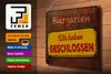 Blechschild Biergarten wir haben geschlossen, 40 x 30 cm, Produktbild-Vorschau 3