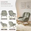 Comfortabele Scandinavische schommelstoel van cord met Productafbeelding-voorbeeld 5