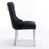 Eetkamerstoelen, set van 2, fluwele bekleding, massief Productafbeelding-voorbeeld 4