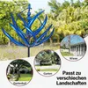 Garten Windspiel Metall 90cm Lotus Design, stabiler Produktbild-Vorschau 7