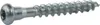 A single silver screw with a hexagonal drive and a rounded head is shown against a white background. Anteprima dell’immagine prodotto