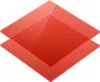 Rot Fluoreszierend, 49 x 49cm Acrylglas Zuschnitte Produktbild-Vorschau 1