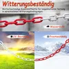 LARS360 50m Absperrkette Rot/Weiß Kunststoffkette Produktbild-Vorschau 5
