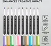 H&S Metallic Marker Stifte - 10-teiliges Zubehör Stift Set Produktbild-Vorschau 3